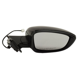 Right Passenger Side Mirror for Honda Accord 2018-2022, Power Control, Manual Folding, Non-Heated, Paintable, Without Auto Dimming, Blind Spot Detection, Memory, and Signal Light, Replacement