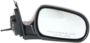 Mirror for Honda Accord 1990-1993, Right Passenger, Manual Remote and Folding, Non-Heated, Paintable, Sedan, Replacement