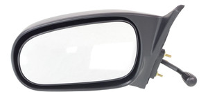 Manual Remote Mirror for Honda Civic Sedan (1996-2000), Left Driver Side, Non-Folding, Non-Heated, Textured, Replacement