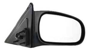 Manual Remote Mirror for Honda Civic 1996-2000, Right Passenger Side, Non-Folding, Non-Heated, Textured, Sedan, Replacement