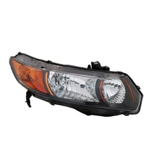 Right Passenger Headlight Assembly for 2006 - 2009 Honda Civic Front - Replacement Housing / Lens / Cover - Manual Transmission; 6 Speed Transmission; Composite;  33101SVBA02, Replacement