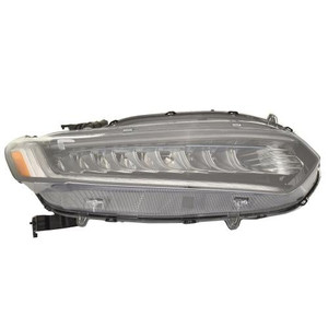 Headlight Assembly for Honda Accord 2018-2020, Right Passenger, LED, Hybrid Touring Model - CAPA-Certified, Replacement