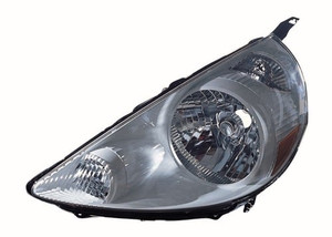 Left Driver Headlight Lens/Housing for 2007 Honda Fit, Front Headlight Assembly Replacement Housing / Lens / Cover, Tafetta White; Code NH578;  33151SLNA01ZD, Replacement