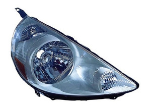 Right Passenger Headlight Lens/Housing for 2007 Honda Fit, Front Headlight Assembly Replacement Housing/Lens/Cover, Tafetta White (Code NH578),  33101SLNA01ZD, Replacement