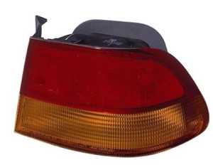 Right Passenger Tail Light Assembly for 1996-1998 Honda Civic, Rear Tail Light Assembly Replacement, Lens Cover, 2-Door Coupe, Quarter Panel Mounted,  33500S02A01, Replacement