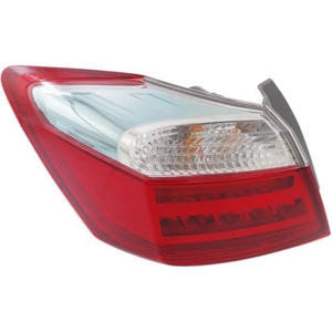 Left Driver Outer Tail Light Assembly for 2014 - 2015 Honda Accord Gas Hybrid, Rear Tail Light Lens Replacement Cover,  33550T3VA01, Replacement