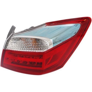 Right Passenger Outer Rear Tail Light Assy for 2014 - 2015 Honda Accord Gas Hybrid, Replacement Lens/Cover,  33500T3VA01