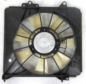 A/C Condenser Fan Assembly for 2009 - 2014 Honda Fit, Automatic Transmission, Motor/Blade/Shroud Assembly,  38616RB0003-PFM, Replacement