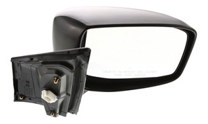 Mirror for Honda Odyssey 2005-2010, Right Passenger Side, Power Adjustable, Manual Folding, Non-Heated, Paintable, Replacement