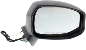 Power Mirror for Honda Civic 2012-2013, Right Passenger, Manual Folding, Heated, Textured, without Auto Dimming, Blind Spot Detection, Memory, and Signal Light, Replacement