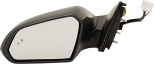 Power Mirror for Hyundai Sonata 2015-2017, Left Driver, Manual Folding, Heated, Paintable, with Blind Spot Detection & Signal Light, without Memory, Replacement