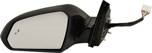 Power Mirror for Hyundai Sonata 2015-2017, Left Driver, Manual Folding, Heated, Paintable, with Blind Spot Detection and Signal Light, without Memory, Replacement
