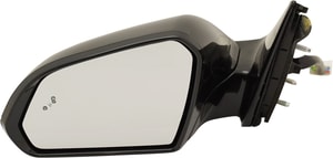 Power Mirror for Hyundai Sonata 2015-2017, Left Driver, Manual Folding, Heated, Paintable, with Blind Spot Detection, Memory, and Signal Light, Replacement