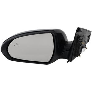 Power Mirror for Hyundai Elantra 2019-2020, Left Driver, Manual Folding, Heated, Paintable, with Blind Spot Glass & In-Housing Signal Light, without Auto Dimming and Memory, Replacement