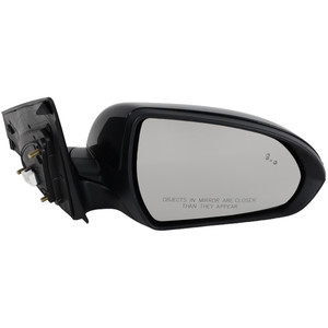 Power Mirror for Hyundai Elantra 2019-2020, Right Passenger, Manual Folding, Heated, Paintable, with Blind Spot Glass and In-Housing Signal Light, without Auto Dimming and Memory, Replacement
