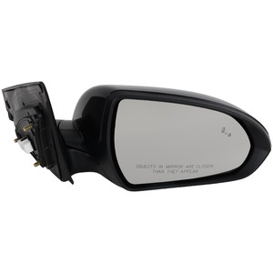 Power Mirror for Hyundai Elantra 2019-2020, Right Passenger, Manual Folding, Heated, Paintable, with Blind Spot Glass, In-housing Signal Light, Memory, Without Auto Dimming, USA Built Vehicle, Replacement