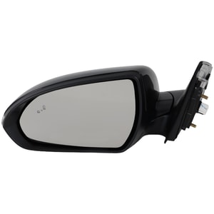 Power Mirror for Hyundai Elantra 2019-2020, Left Driver, Manual Folding, Heated, Paintable, with Blind Spot Detection, In-Housing Signal Light, Memory, without Auto Dimming, Korea Built Vehicle, Replacement