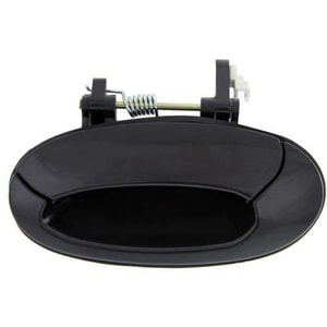 Exterior Rear Left Driver Door Handle for 1996 - 2000 Hyundai Elantra, Smooth Black, Paint to Match, OEM (OEM): 8365029001, Replacement