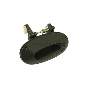 Right Passenger Rear Outer Door Handle for 1996-2000 Hyundai Elantra, Smooth Black Paint to Match,  8366029001, Exterior Replacement