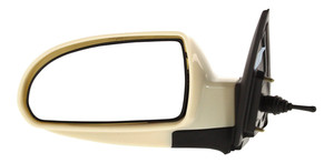 Manual Remote Mirror for Hyundai Elantra 2007-2010, Left Driver, Manual Folding, Non-Heated, Paintable, without Auto Dimming, Blind Spot Detection, Memory, and Signal Light, Replacement