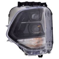 Headlight Assembly for Hyundai Santa Fe 2019-2020, Left Driver Side, LED, CAPA-Certified, Replacement