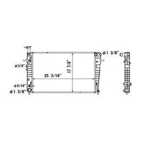 Radiator Assembly for 2005 - 2010 Hyundai Tucson, 2.0L L4 Automatic Transmission, Auto Air Conditioning, OEM Replacement: 253102E821