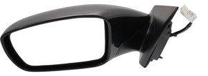 Power Mirror for Hyundai Sonata 2011-2014, Left Driver, Manual Folding, Heated, Paintable, Without Signal Light, Excluding Hybrid Model, Replacement