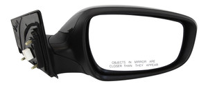Power Mirror for Hyundai Elantra 2011-2013, Right Passenger, Manual Folding, Heated, Paintable, without Auto Dimming, Blind Spot Detection, Memory and Signal Light, Replacement