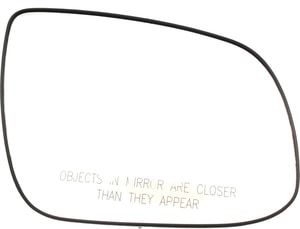 Mirror Glass for Hyundai Accent/Kia Rio/Rio5 2010-2011, Right Passenger Side, Non-Heated, with Backing Plate, Suitable for Hatchback/Sedan Models, Replacement