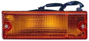 Front Right Passenger Signal Light Assembly for 1988 - 1997 Isuzu Rodeo, Park/Signal Combination, Bumper Mounted, OEM Replacement: 8971735310