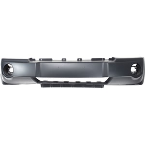 Front Bumper Cover for Jeep Grand Cherokee 2005-2007, Primed (Ready to Paint), Excluding SRT-8 Model, without Chrome Insert, with Fog Light Holes, Replacement