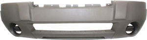 Front Bumper Cover for 2004 Grand Cherokee, Textured Gray, Suitable for Laredo Model, without Fog Light Holes, Replacement by Jeep