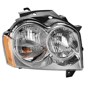 Headlight Assembly for 2005-2007 Jeep Grand Cherokee, Right Passenger Side, Halogen, Replacement