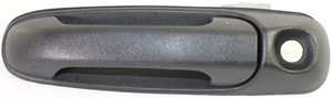 Exterior Front Door Handle for Jeep Grand Cherokee 1999-2004/Liberty 2002-2007, Left Driver, Textured Black with Keyhole, Plastic, Replacement