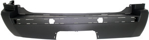 Rear Bumper Cover for 2005-2010 Grand Cherokee, Primed (Ready to Paint), with Chrome Insert and Tow Hook Holes, Excluding SRT-8 Model, Replacement
