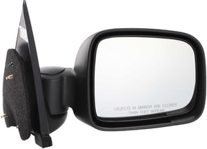 Manual Adjust Right Passenger Mirror for Jeep Liberty 2002-2007, Non-Heated, Manual Folding, Textured, Replacement