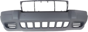 Textured Front Bumper Cover for Jeep Grand Cherokee 1999-2001, Laredo/Sport Models without Fog Light Holes, up to 8-1-01, Replacement