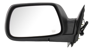 Power Mirror for Jeep Grand Cherokee 2005-2010, Left Driver, Manual Folding, Heated, Textured, Without Memory, Replacement