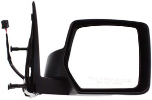 Power Mirror for Jeep Liberty 2008-2009, Right Passenger, Manual Folding, Non-Heated, Textured, without Memory and Prong Connector (with 8-Hole, 3-Pin Plug), Replacement