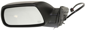 Power Heated Mirror for 2005-2010 Jeep Grand Cherokee, Left Driver, Manual Folding, Textured, with Memory, Replacement