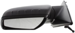 Manual Remote Mirror for Kia Soul 2010-2011, Left Driver, Manual Folding, Non-Heated, Textured, without Memory, Puddle Light, Signal Light, Replacement