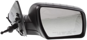Manual Remote Mirror for Kia Soul 2010-2011, Right Passenger, Manual Folding, Non-Heated, Textured, without Memory, Puddle Light, Signal Light, Replacement