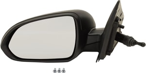 Manual Remote Mirror for Kia RIO LX Model 2018-2022, Left Driver Side, Manual Folding, Non-Heated, Textured Finish, Replacement