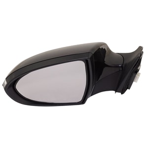 Power Mirror for Kia Sportage 2011-2016, Left Driver Side, Manual Folding, Non-Heated, Paintable, with Signal Light, Replacement