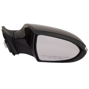 Power Mirror for Kia Sportage 2011-2016, Right Passenger, Manual Folding, Non-Heated, Paintable, with Signal Light, Replacement