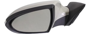 Power Mirror for Kia Sportage 2011-2016, Left Driver, Manual Folding, Heated, Paintable, with Signal Light, Replacement