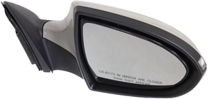 Power Mirror for Kia Sportage 2011-2016, Right Passenger Side, Manual Folding, Heated, Paintable, with Signal Light, Replacement