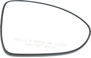 Heated Mirror Glass for Kia Rio Hatchback/Sedan (2012-2017), Right Passenger Side, with Backing Plate, Replacement