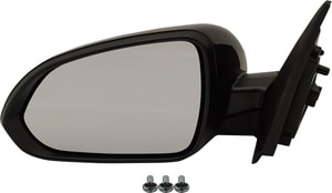 Power Mirror for Kia Rio 2018-2020, Left Driver, Manual Folding, Heated, Paintable, without Signal Light, Fits 2018-2018 EX/S Models, Replacement