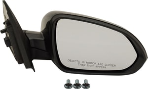 Power Mirror for Kia RIO (2018-2020) Right Passenger Side, Manual Folding, Heated, Paintable, Without Signal Light, Suitable for EX/S Models from 2018 to 2018, Replacement